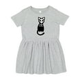 thumbnail image 1 of Inktastic Skeleton Cat Girls Toddler Dress, 1 of 5