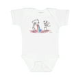thumbnail image 1 of Inktastic Skeleton Pukes Rainbow Boys or Girls Baby Bodysuit, 1 of 5