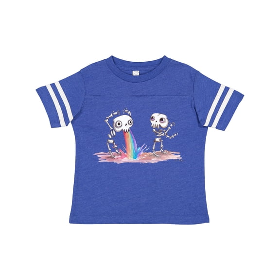 Inktastic Skeleton Pukes Rainbow Boys or Girls Toddler T-Shirt