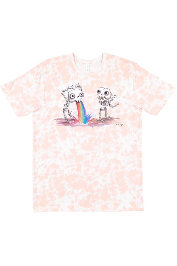Skeleton Pukes Rainbow T-Shirt