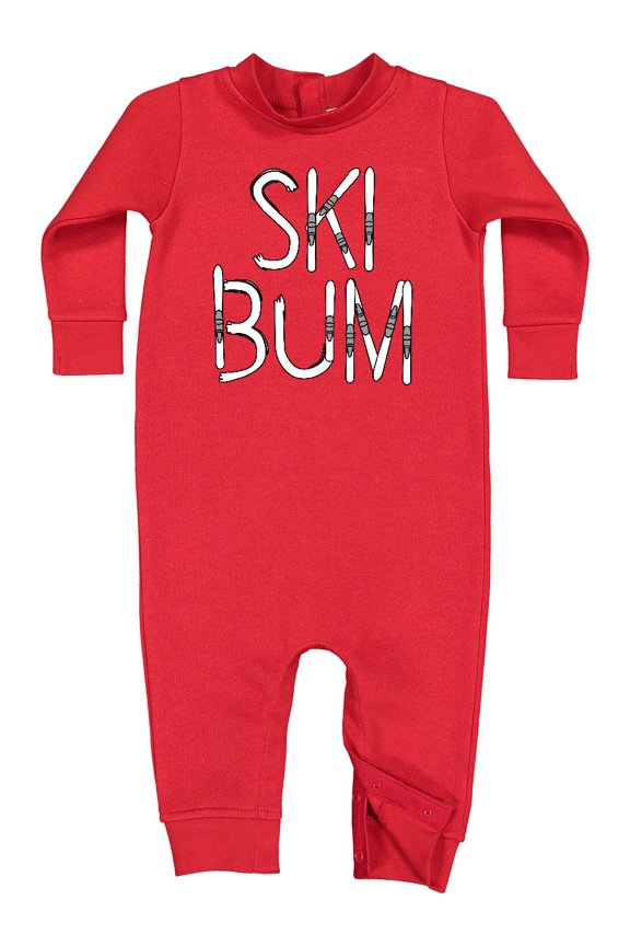 Ski Bum Baby Fleece Romper