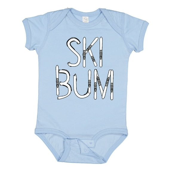 Inktastic Ski Bum Boys or Girls Baby Bodysuit