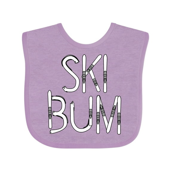 Inktastic Ski Bum Boys or Girls Baby Bib