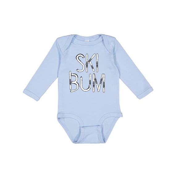 Inktastic Ski Bum Boys or Girls Long Sleeve Baby Bodysuit