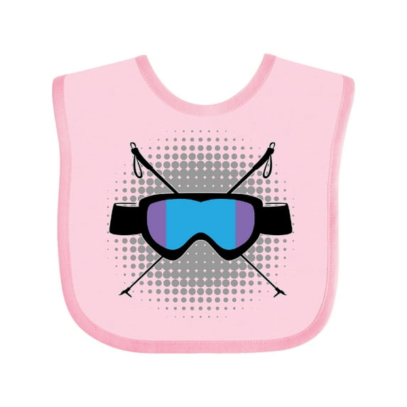 Inktastic Ski Mask Skiing Gift Boys or Girls Baby Bib