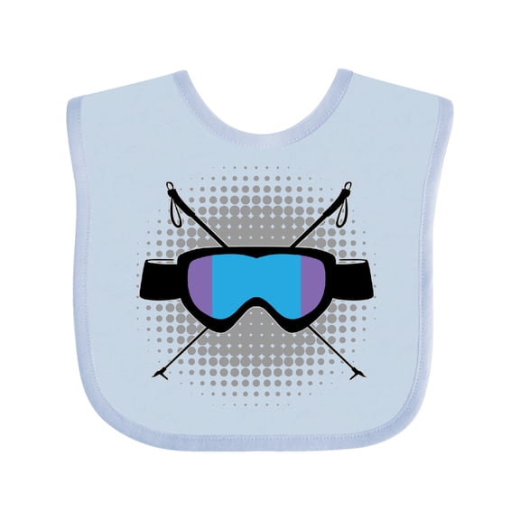 Inktastic Ski Mask Skiing Gift Boys or Girls Baby Bib