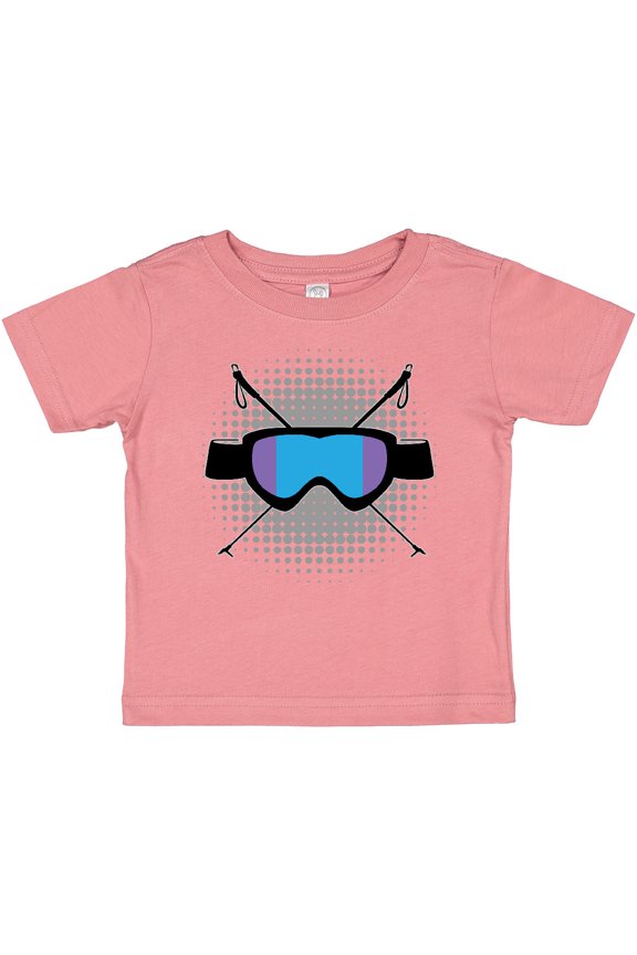 Ski Mask Skiing Gift Boys or Girls Baby T-Shirt