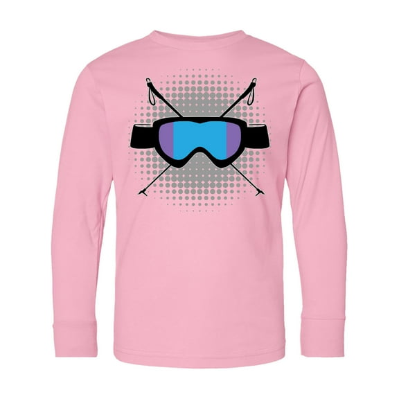 Inktastic Ski Mask Skiing Long Sleeve Youth T-Shirt