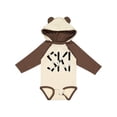 thumbnail image 1 of Inktastic Ski Rough Text Boys Long Sleeve Baby Bodysuit, 1 of 5