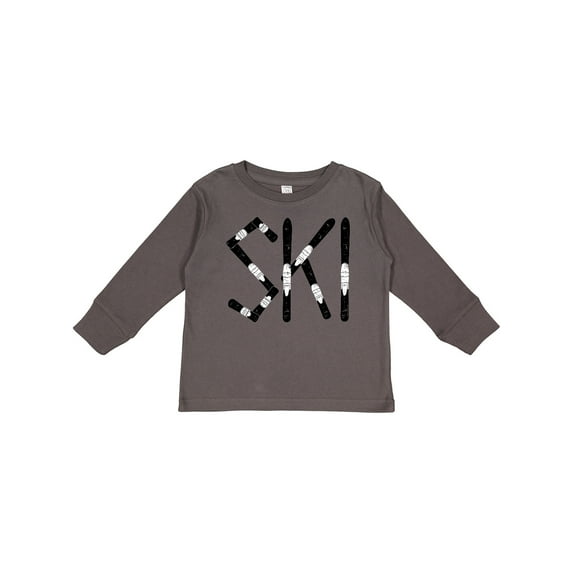 Inktastic Ski Rough Text Boys Long Sleeve Toddler T-Shirt