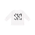 thumbnail image 1 of Inktastic Ski Rough Text Boys Long Sleeve Toddler T-Shirt, 1 of 5