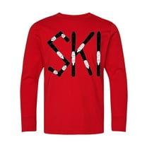 Inktastic Ski Rough Text Long Sleeve Youth T-Shirt