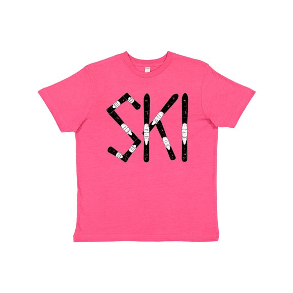 Inktastic Ski Rough Text Youth T-Shirt