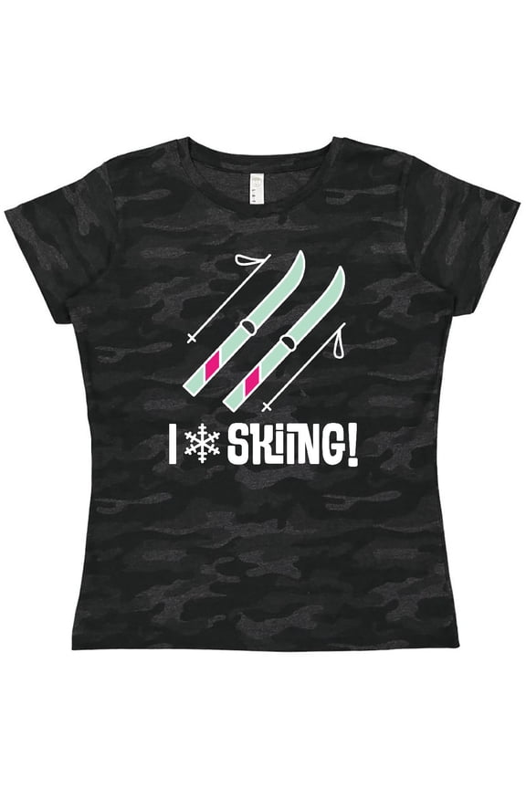 Skier I Love Skiing Women's T-Shirt