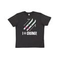 thumbnail image 1 of Inktastic Skier I Love Skiing Youth T-Shirt, 1 of 5