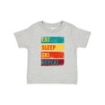 thumbnail image 1 of Inktastic Skiing Eat Sleep Ski Repeat Boys or Girls Baby T-Shirt, 1 of 5