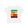 thumbnail image 1 of Inktastic Skiing Eat Sleep Ski Repeat Boys or Girls Toddler T-Shirt, 1 of 5