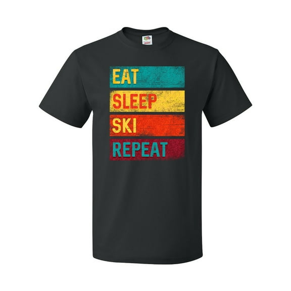 Inktastic Skiing Eat Sleep Ski Repeat T-Shirt