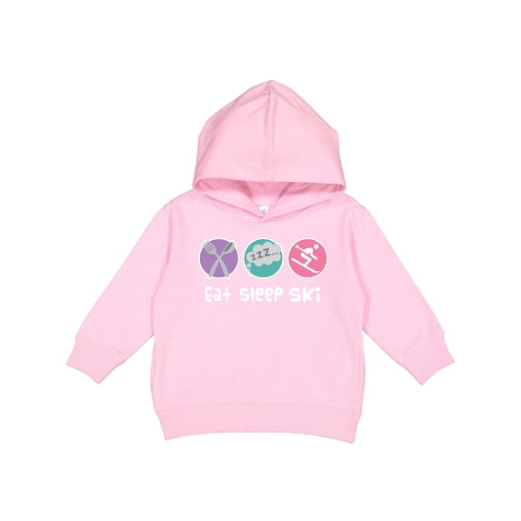 Inktastic Skiing Eat Sleep Ski Sports Toddler Hoodie