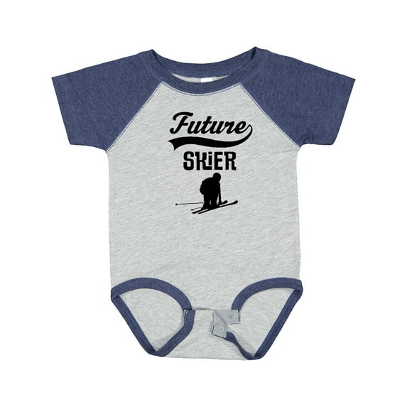 Inktastic Skiing Future Skier Boys or Girls Baby Bodysuit