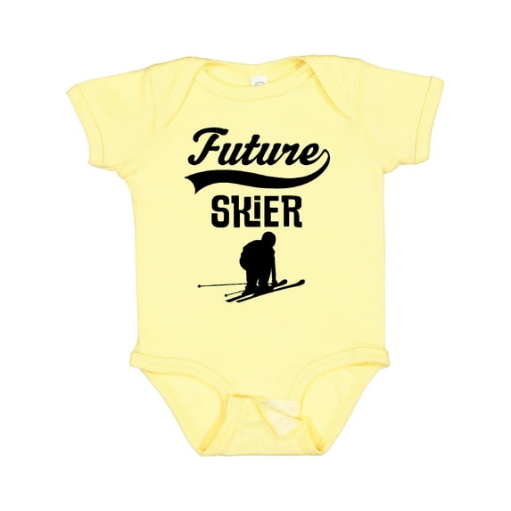 Inktastic Skiing Future Skier Boys or Girls Baby Bodysuit