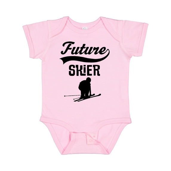 Inktastic Skiing Future Skier Boys or Girls Baby Bodysuit