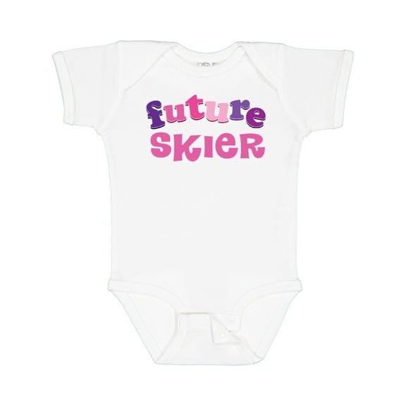 Inktastic Skiing Future Skier Girls Baby Bodysuit