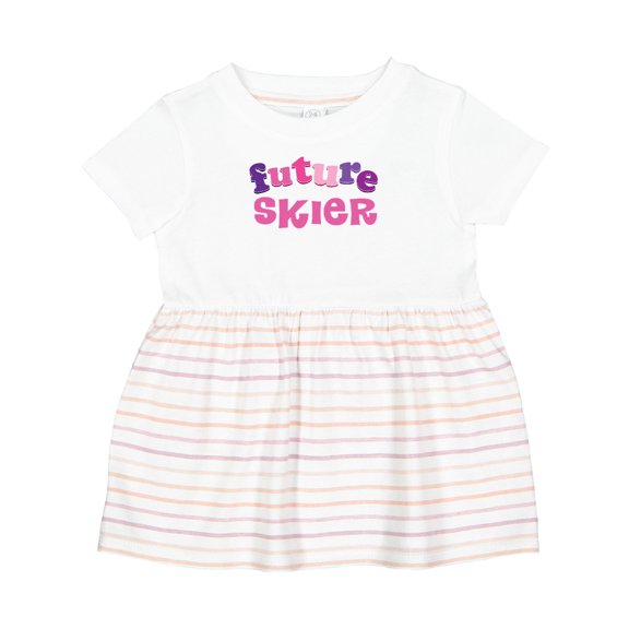 Inktastic Skiing Future Skier Girls Baby Dress