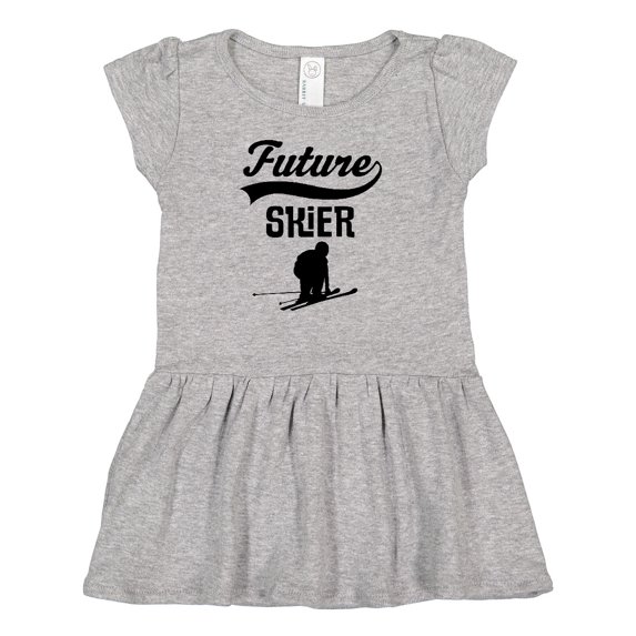 Inktastic Skiing Future Skier Girls Baby Dress