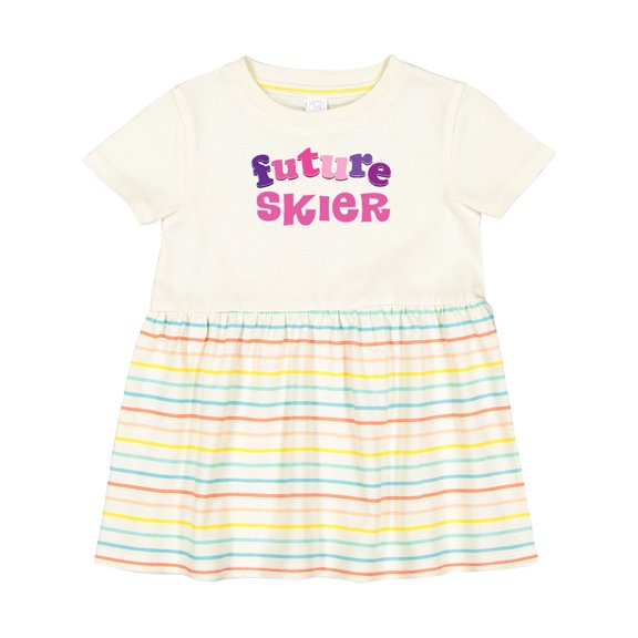Inktastic Skiing Future Skier Girls Baby Dress