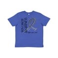 thumbnail image 1 of Inktastic Skin Cancer Awareness- Fight, care, cure Youth T-Shirt, 1 of 5
