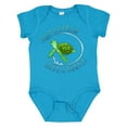 thumbnail image 1 of Inktastic Skip a Straw Save a Turtle with Cute Green Sea Turtle Boys or Girls Baby Bodysuit, 1 of 5