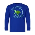 thumbnail image 1 of Inktastic Skip a Straw Save a Turtle with Cute Green Sea Turtle Long Sleeve Youth T-Shirt, 1 of 5