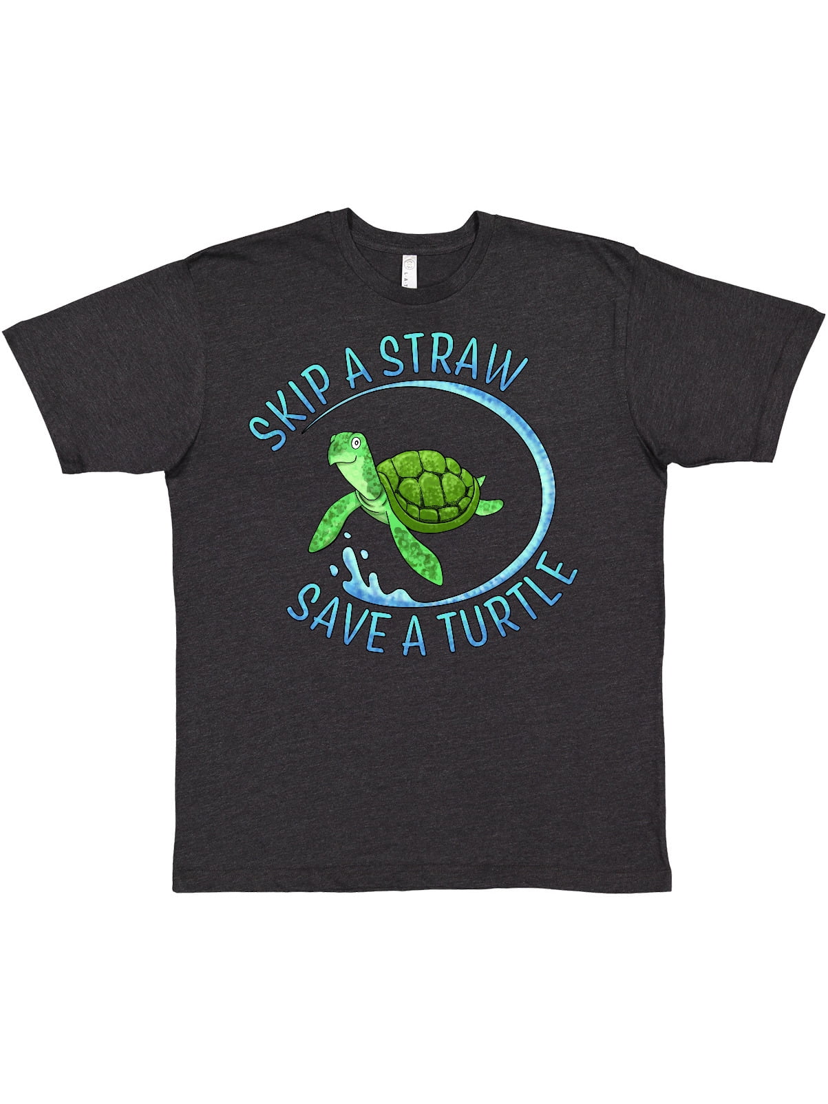 Inktastic Skip a Straw Save a Turtle with Cute Green Sea Turtle