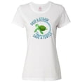 thumbnail image 1 of Inktastic Skip a Straw Save a Turtle with Cute Green Sea Turtle Women's T-Shirt, 1 of 5