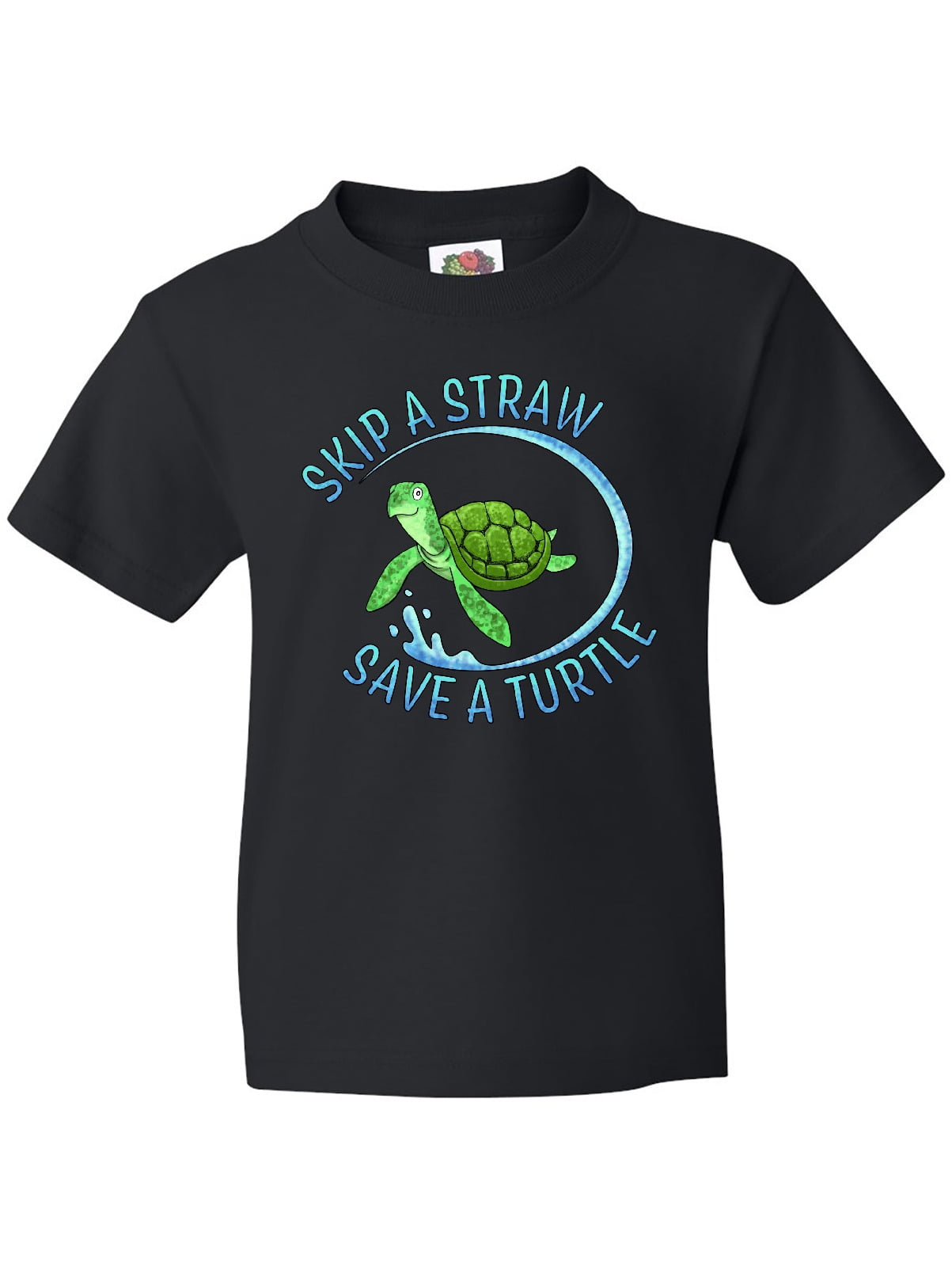 Skip A Straw Save A Turtle Shirt, Teen Tween Girl, Sea Turtle