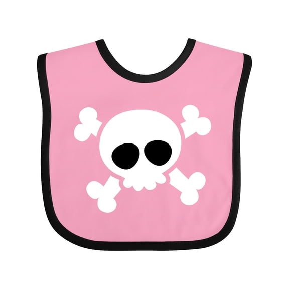 Inktastic Skull Design Boys or Girls Baby Bib