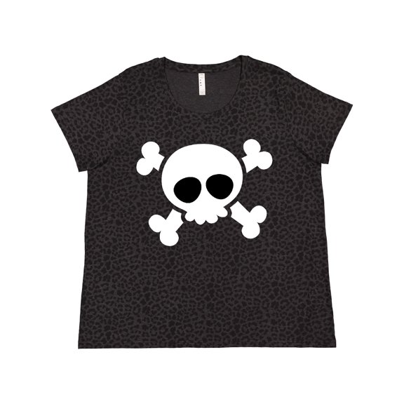 Inktastic Skull Design Women's Plus Size T-Shirt