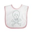 thumbnail image 1 of Inktastic Skull and Crossbones Boys or Girls Baby Bib, 1 of 4