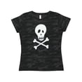thumbnail image 1 of Inktastic Skull and Crossbones Women's T-Shirt, 1 of 5