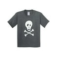 thumbnail image 1 of Inktastic Skull and Crossbones Youth T-Shirt, 1 of 5