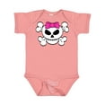 thumbnail image 1 of Inktastic Skull with Bow Girls Baby Bodysuit, 1 of 5