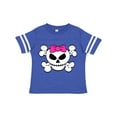 thumbnail image 1 of Inktastic Skull with Bow Girls Toddler T-Shirt, 1 of 5