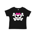 thumbnail image 1 of Inktastic Skull with Bow Girls Toddler T-Shirt, 1 of 5