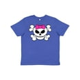 thumbnail image 1 of Inktastic Skull with Bow Youth T-Shirt, 1 of 5