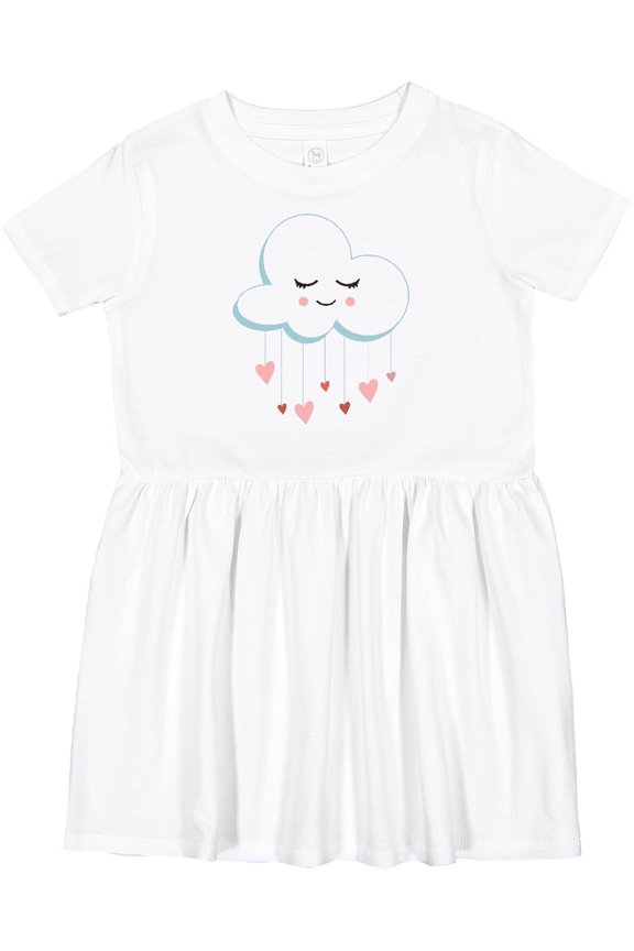 Sleeping Cloud, Boho Cloud, Hearts, Love Cloud Girls Toddler Dress