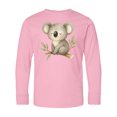 thumbnail image 1 of Inktastic Sleepy Koala Long Sleeve Youth T-Shirt, 1 of 5