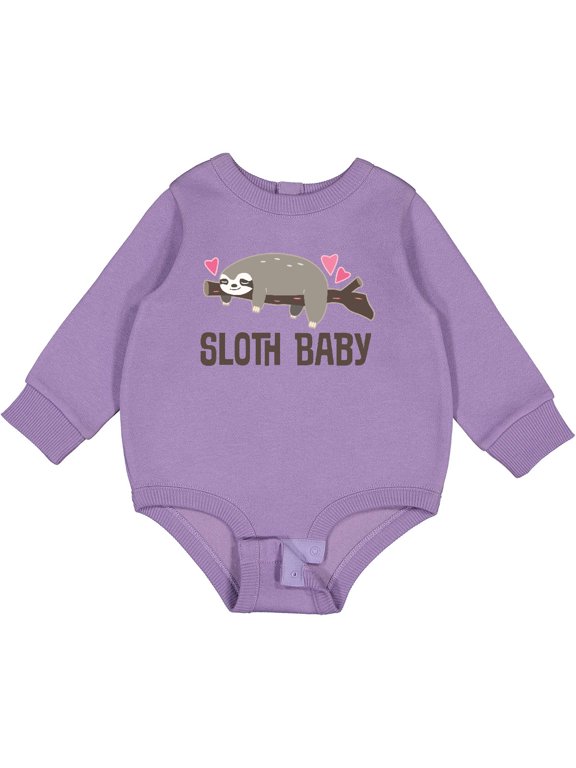 Sloth Baby Baby Fleece Bodysuit