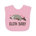 thumbnail image 1 of Inktastic Sloth Baby Boys or Girls Baby Bib, 1 of 4