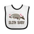 thumbnail image 1 of Inktastic Sloth Baby Boys or Girls Baby Bib, 1 of 4